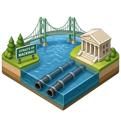 Enbridge Line 5 pipeline shutdown fight