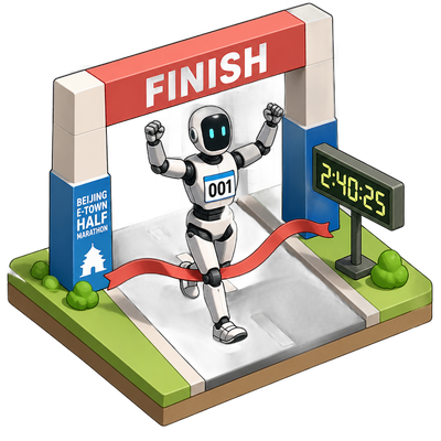 Humanoid robot beats human half-marathon world record in Beijing