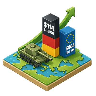 Global military spending hits record as Europe drives rearmament cycle