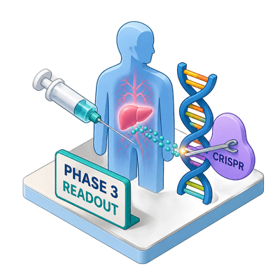 Intellia releases first Phase 3 readout for an in-body CRISPR therapy