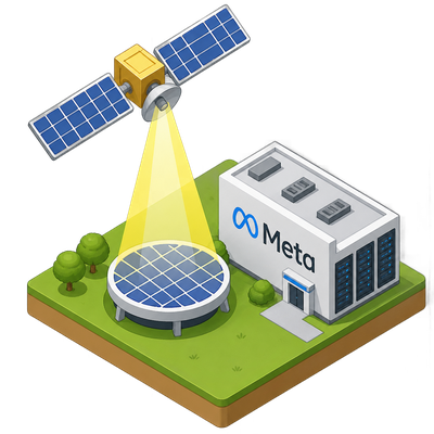 Meta books 1 gigawatt of space-based solar power for AI data centers