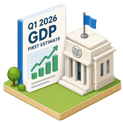 Q1 2026 GDP release lands amid sharpest forecaster split of the cycle