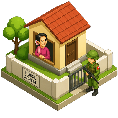 Myanmar junta moves Aung San Suu Kyi from prison to house arrest