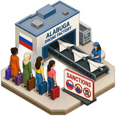 Russia's Alabuga drone factory faces escalating sanctions over migrant trafficking
