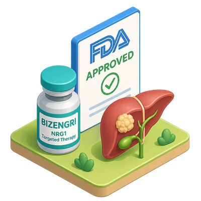 FDA approves Bizengri as first targeted drug for rare NRG1-driven bile duct cancer