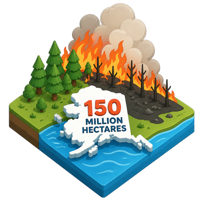 Global wildfires set 2026 record as a strong El Niño builds