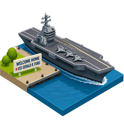 US carrier force readiness strained by record Ford deployment