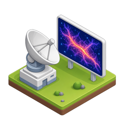 Astronomers capture first direct image of a cosmic web filament