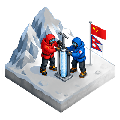China-Nepal team drills first full-depth ice core from Everest summit