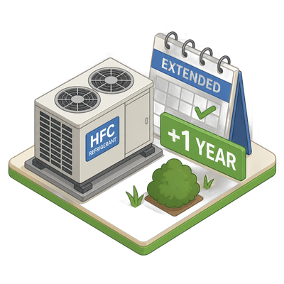 EPA extends installation deadline for higher-GWP HFC refrigerant equipment
