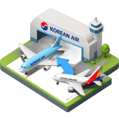 Korean Air absorbs Asiana to form South Korea's sole flag carrier