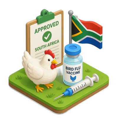 South Africa approves bird flu vaccination for poultry