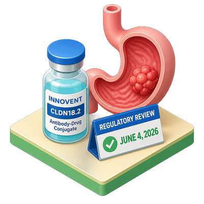 First CLDN18.2 antibody-drug conjugate reaches regulatory review for gastric cancer