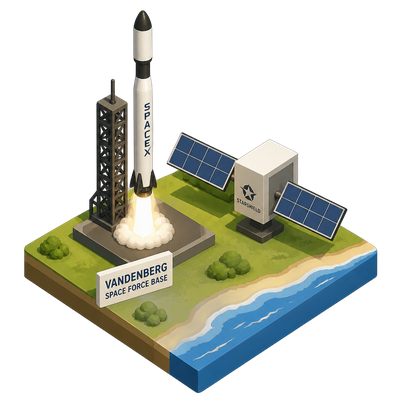SpaceX builds out a U.S. defense satellite constellation