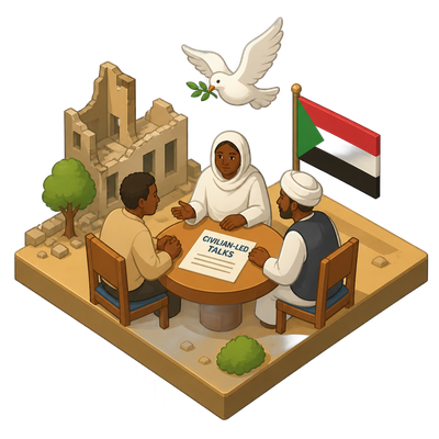 International coalition backs civilian-led talks to end Sudan's war