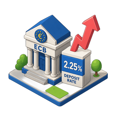ECB raises rates for the first time since 2023