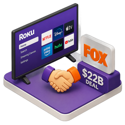 Fox agrees to buy Roku in cash-and-stock deal