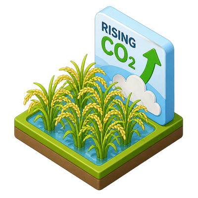 Study finds rising CO2 helped sustain global rice harvests