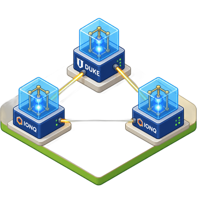 Duke and IonQ entangle three remote quantum processors over fiber