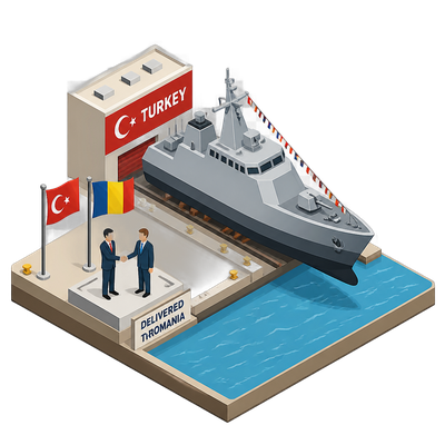 Turkey delivers its first warship export to a NATO and EU member