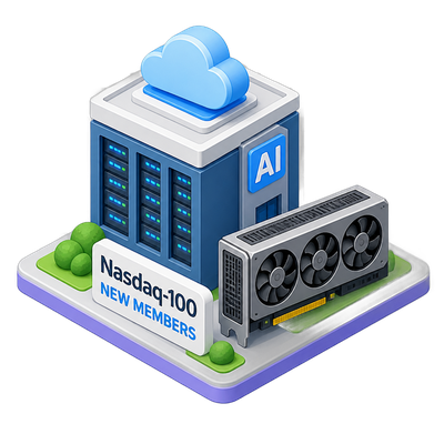 Nasdaq-100 swaps five members for AI-infrastructure firms