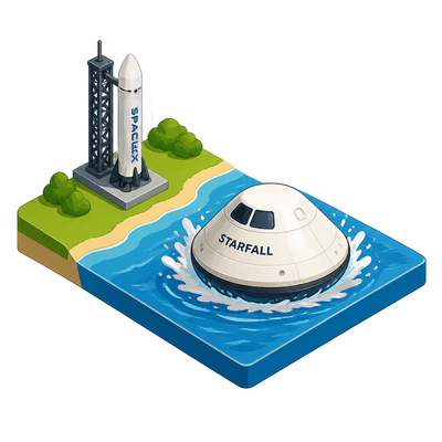 SpaceX flies first Starfall capsule to return cargo from orbit