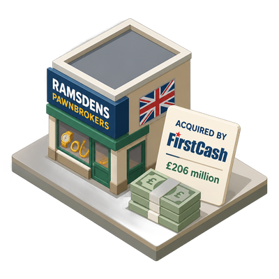 FirstCash builds a UK pawnbroking business through back-to-back deals