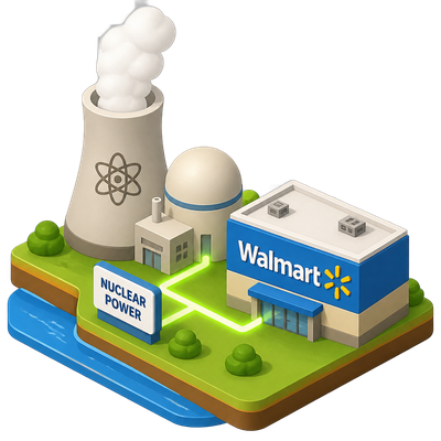 Walmart signs its first nuclear power deal in Illinois