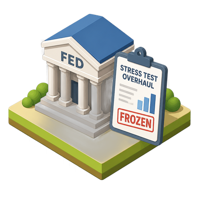 Fed freezes bank capital rules during stress-test overhaul