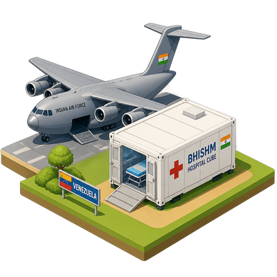 India deploys portable hospital cubes to quake-hit Venezuela