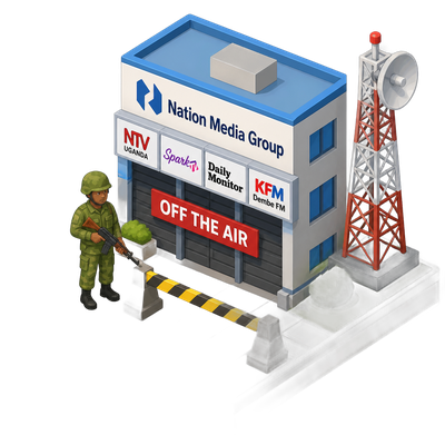 Uganda's military takes Nation Media Group outlets off the air