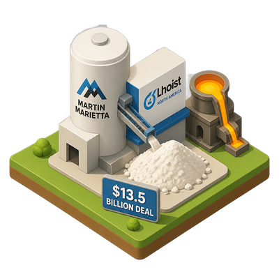 Martin Marietta to combine with Lhoist North America in $13.5 billion deal