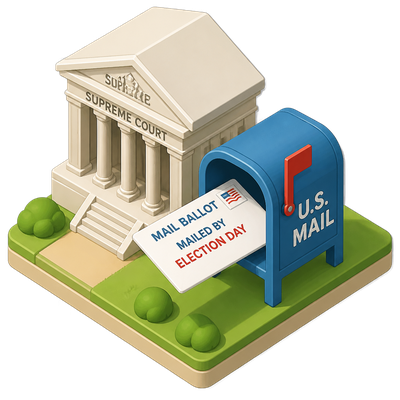 Supreme Court upholds counting of mail ballots that arrive after Election Day