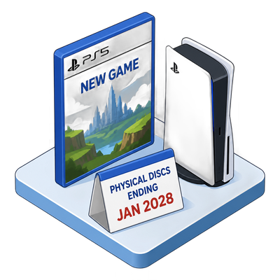 Sony to end physical discs for new PlayStation games in 2028