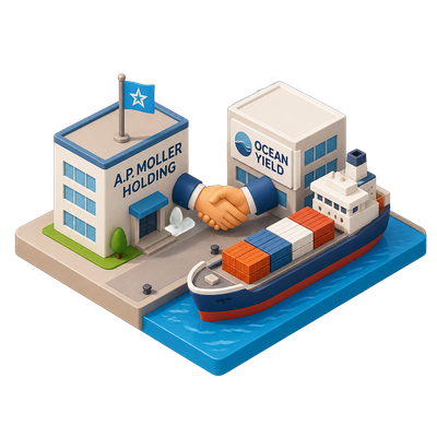 A.P. Moller Holding buys ship-leasing firm Ocean Yield from KKR