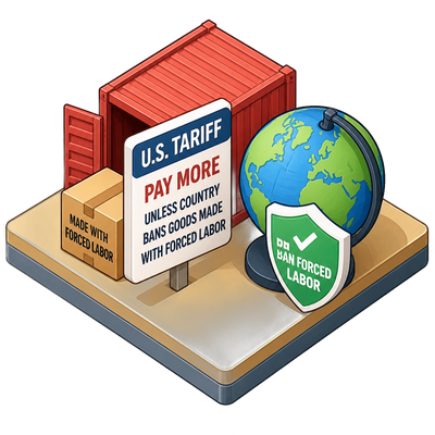 US ties tariffs to forced-labor enforcement across 60 economies