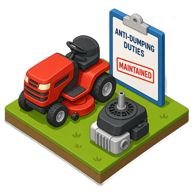 US keeps antidumping duties on Chinese lawn mower engines
