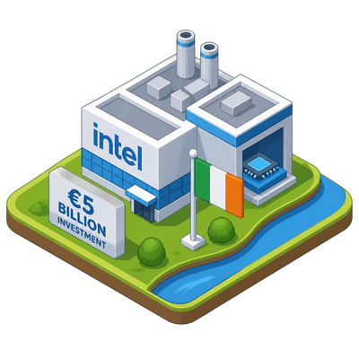 Intel concentrates its European chip manufacturing in Ireland