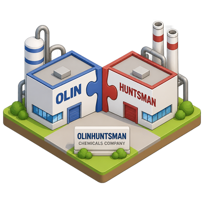 Olin and Huntsman combine to form OlinHuntsman chemicals company