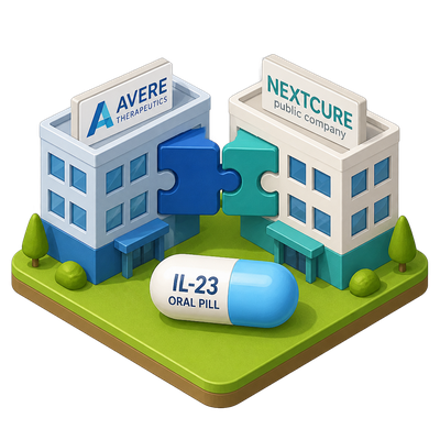 Ex-Akero team takes an oral IL-23 pill public through NextCure merger