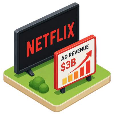 Netflix shifts its story from subscribers to advertising