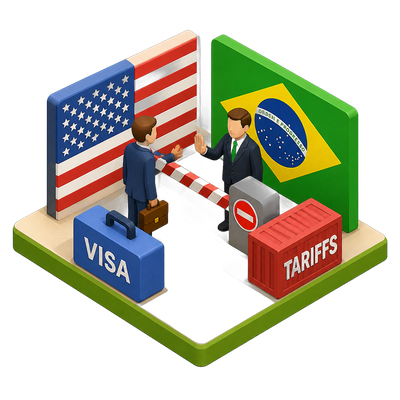 US and Brazil trade visa bans and tariffs over Bolsonaro case