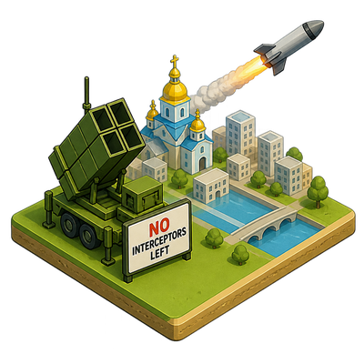 Ukraine runs short of Patriot interceptors as Russia intensifies missile strikes on Kyiv