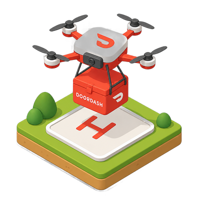 DoorDash builds its own drone airline