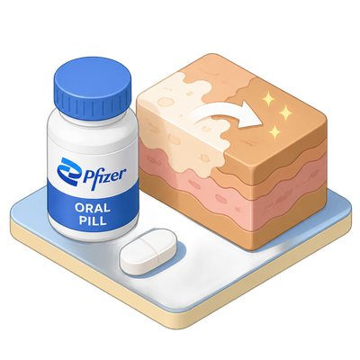 Pfizer's oral drug restores skin pigment in vitiligo trials