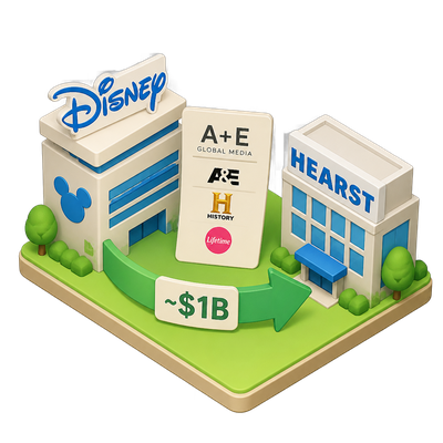 Disney sells its A+E cable stake to Hearst
