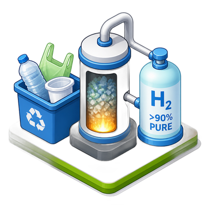 Researchers convert mixed plastic waste into hydrogen fuel