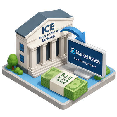 ICE moves to acquire bond-trading platform MarketAxess