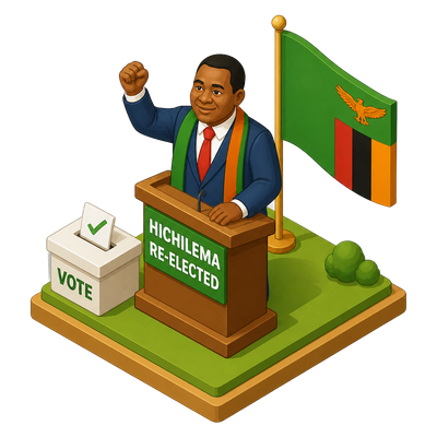 Zambia's Hichilema wins a second term as president