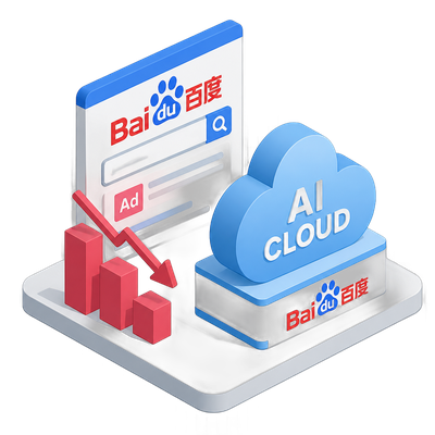 Baidu's AI cloud grows as search-ad revenue keeps sliding